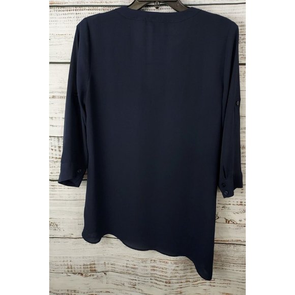 Outback Red Small Blue Multi-Layered Button Accented Loose Top Women's - Picture 8 of 10